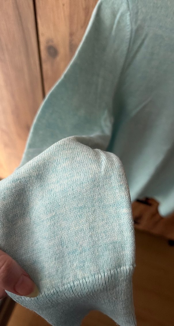 Turkuaz Kadın Triko Kazak - Görsel 2