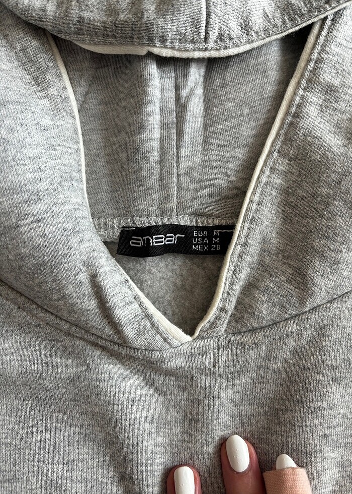 ambar crop sweatshirt - Görsel 2