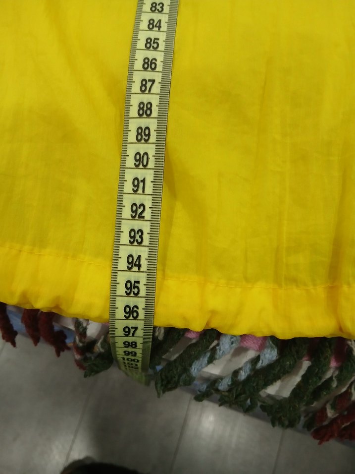 Sarı Midi Boy Düğmeli Kadın Yağmurluk - Görsel 3