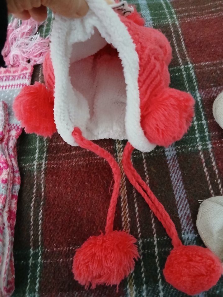 Renkli Nakışlı Çocuk Bere, Atkı ve Eldiven Seti - Görsel 4