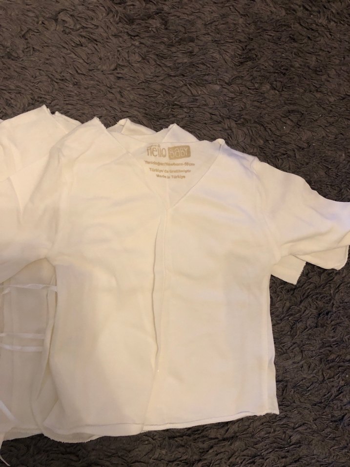 Beyaz yenidoğan Bebek kruvaze İç zıbın - Görsel 3