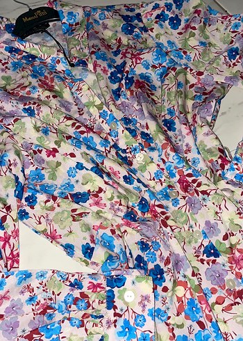 Çiçek Desenli Uzun Kollu elbise - Görsel 3