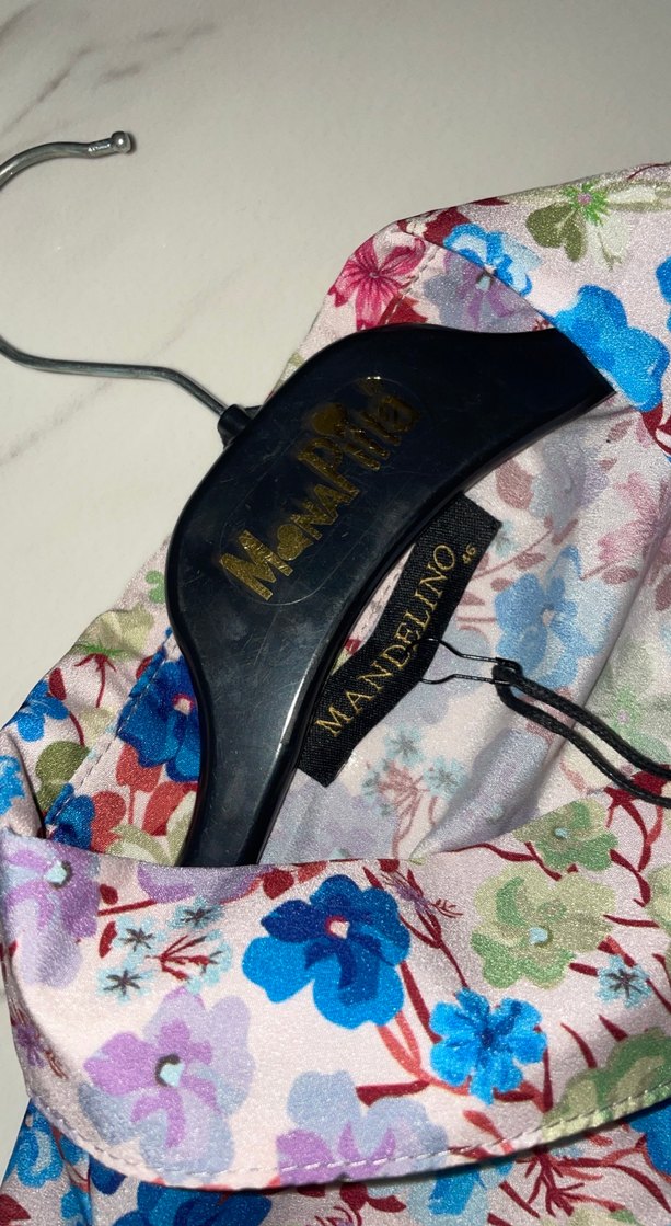 Çiçek Desenli Uzun Kollu elbise - Görsel 5