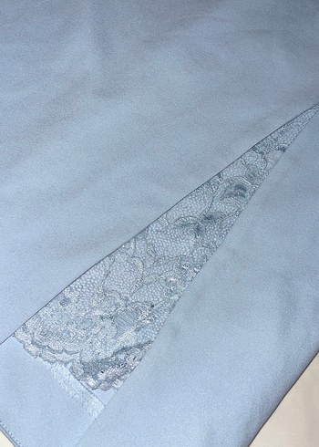 Gri Dantel Detaylı Uzun Abiye Elbise - Görsel 9