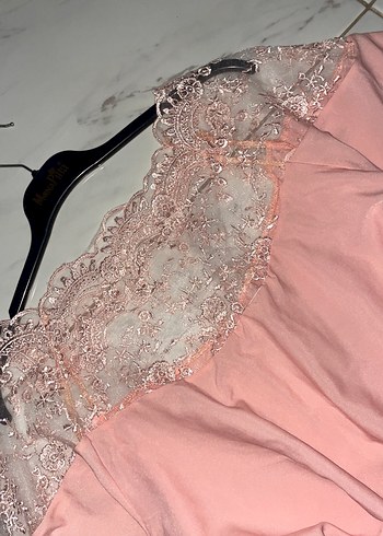 Pembe hafif gömlek - Görsel 4