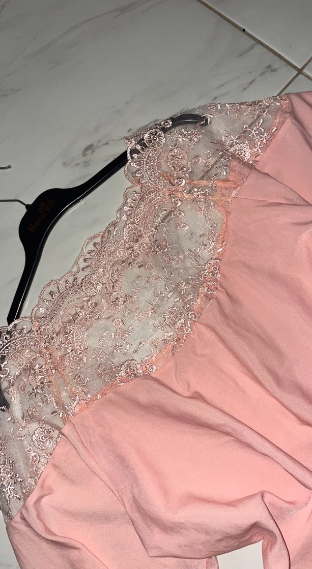 Pembe hafif gömlek  - Görsel 4