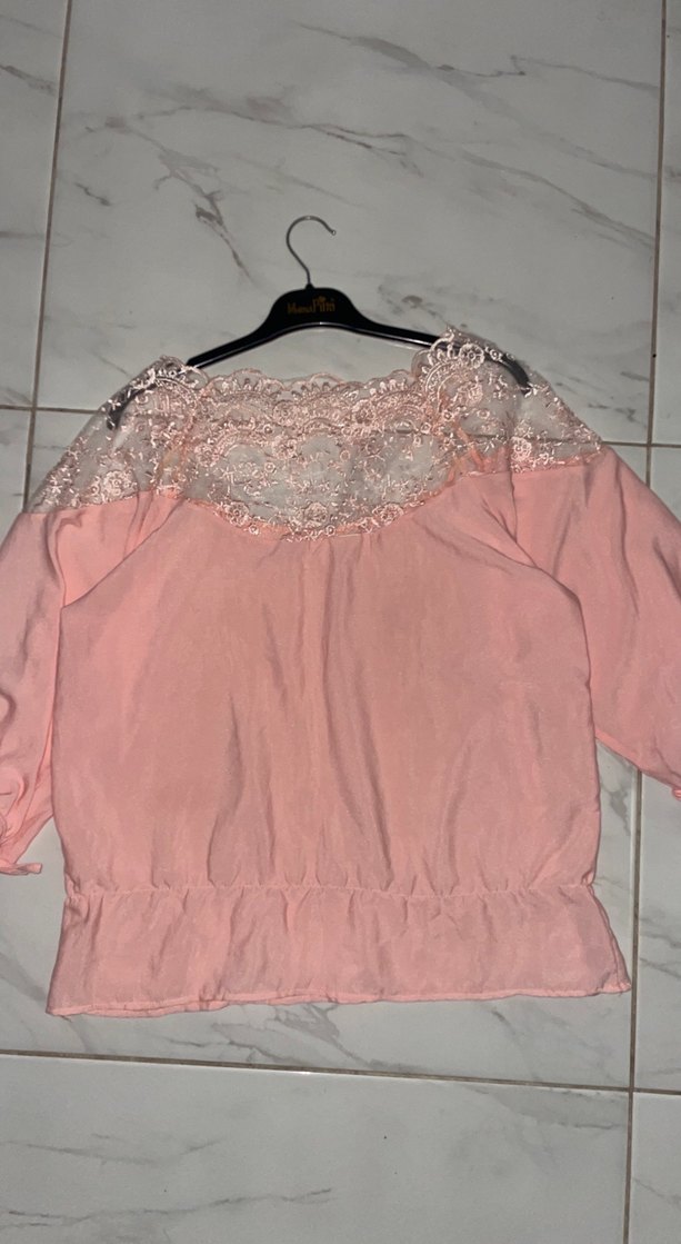 Pembe hafif gömlek  - Görsel 2