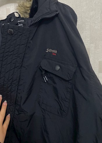 Siyah Kürklü Kapüşonlu Erkek Mont - Görsel 10