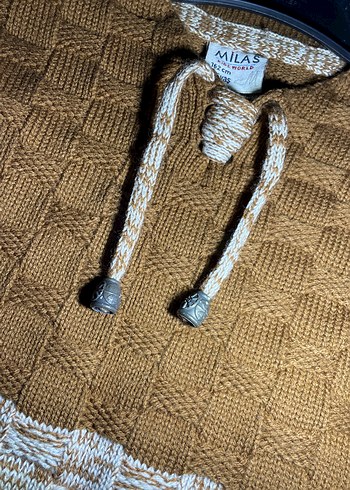 Kahverengi Gri Örgü Erkek Kazak - Görsel 6