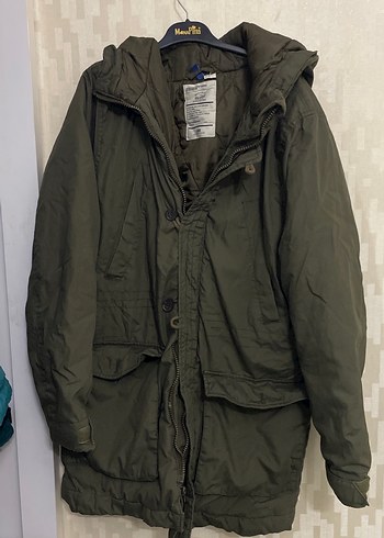 Düğmeli Kapüşonlu Erkek Kaban - Görsel 11