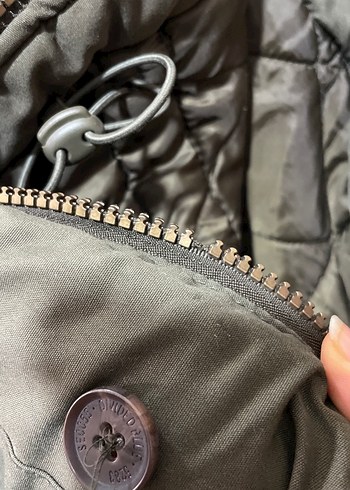 Düğmeli Kapüşonlu Erkek Kaban - Görsel 12