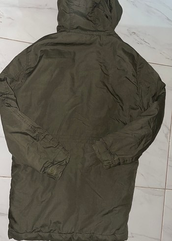 Düğmeli Kapüşonlu Erkek Kaban - Görsel 8