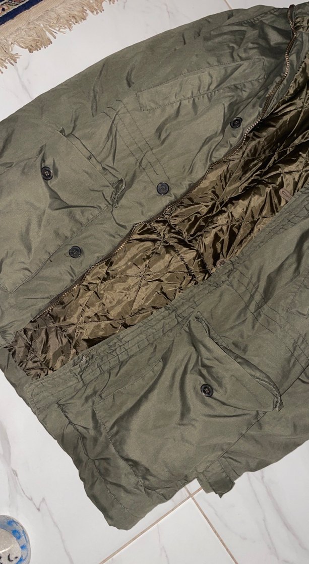 Düğmeli Kapüşonlu Erkek Kaban - Görsel 2