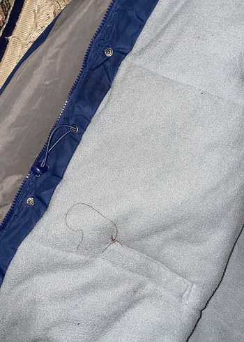 Gri-Mavi Düğmeli Erkek Kaban - Görsel 8