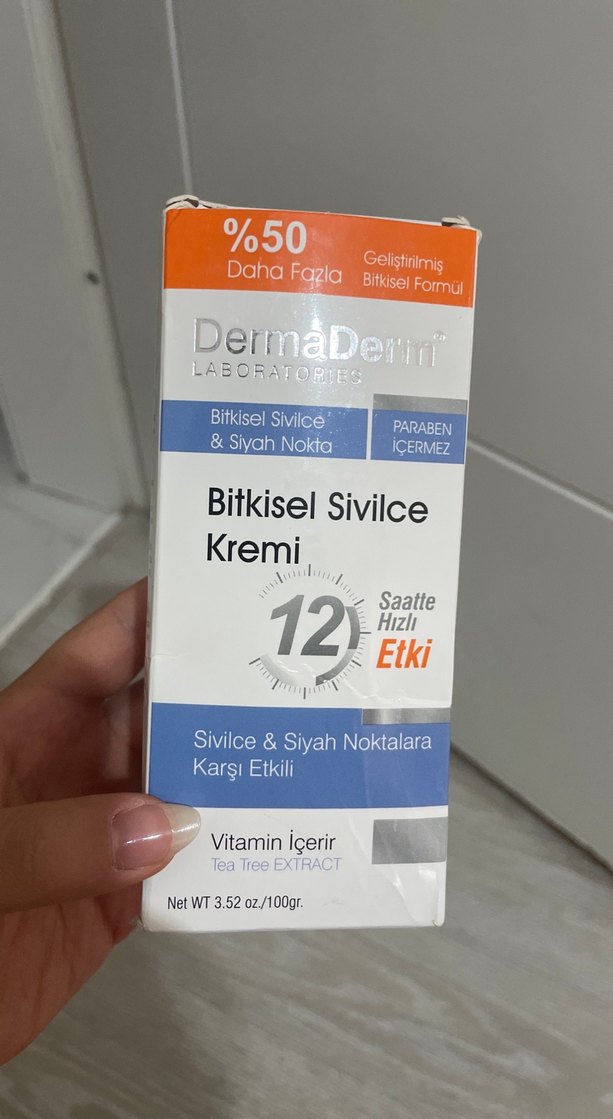 Bitkisel Sivilce Kremi 100 gr Parabensiz - Görsel 2