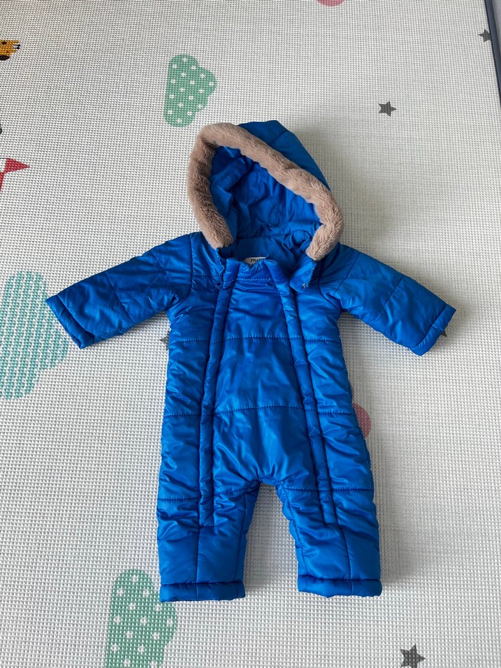 Mavi Erkek Bebek Tulum 2 li  0-6 ay - Görsel 3