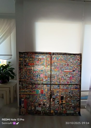 Reddit Place Özel dokuma, ahşap çerçeveli - Görsel 3