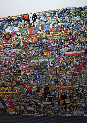 Reddit Place Özel dokuma, ahşap çerçeveli - Görsel 2