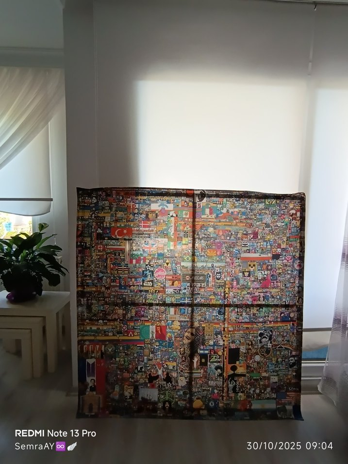 Reddit Place Özel dokuma, ahşap çerçeveli - Görsel 3