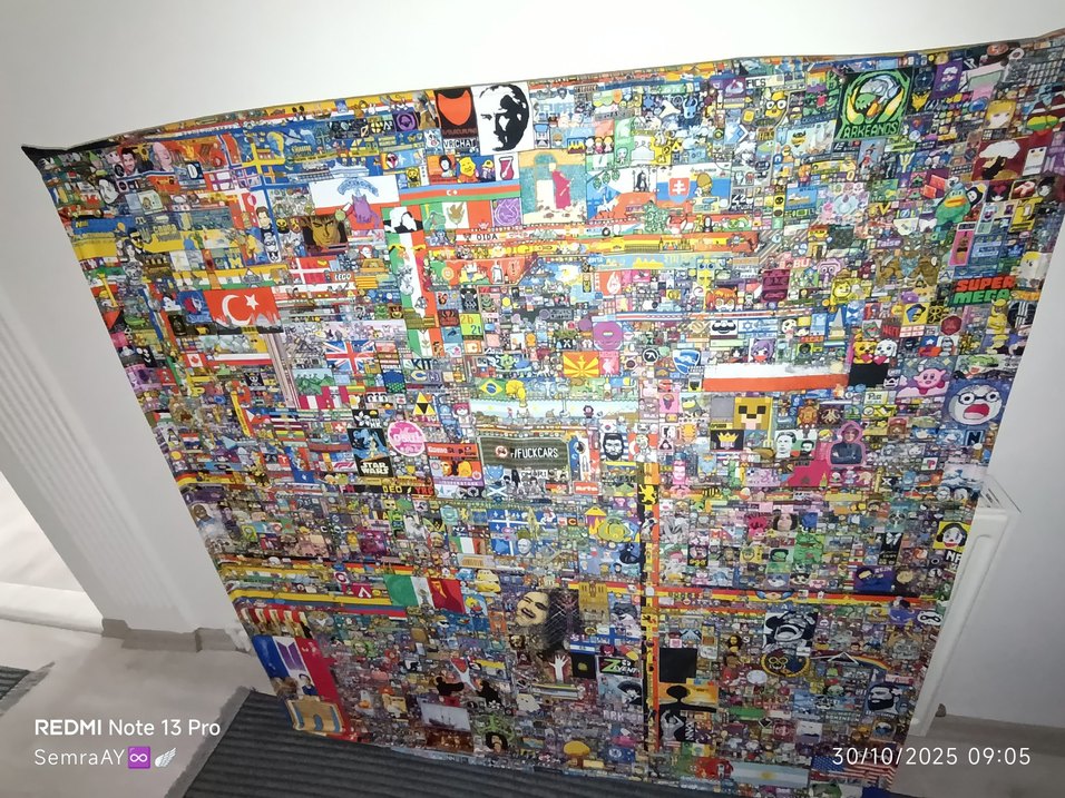 Reddit Place Özel dokuma, ahşap çerçeveli - Görsel 5