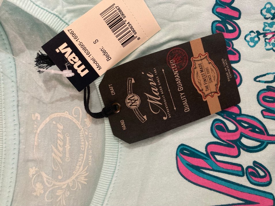 Turkuaz Baskılı Kız Tişörtü - Görsel 2