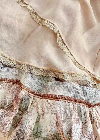 İthal Üst Düzey Desenli _Elbise - Görsel 5