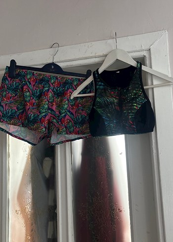 Çok Renkli Baskılı Mini Atlet ve Şort Seti - Görsel 2