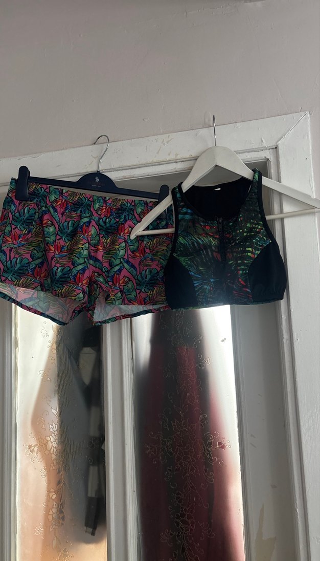 Çok Renkli Baskılı Mini Atlet ve Şort Seti - Görsel 2