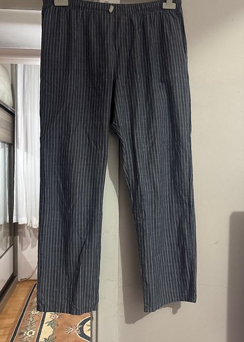 Gri Çizgili pijama - Görsel 4