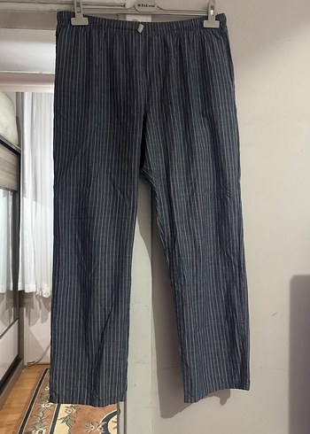 Gri Çizgili pijama - Görsel 2