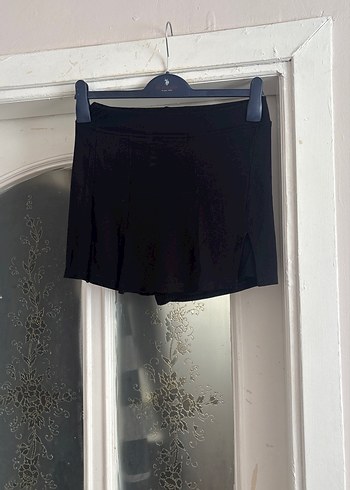 Diğer Siyah Kadife Mini Etek