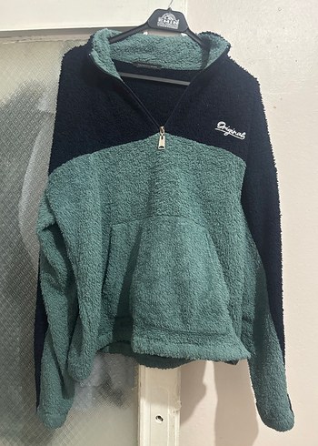 Trendyol & Milla Renk Bloklu Pelus Yarim Fermuarli Sweatshirt
