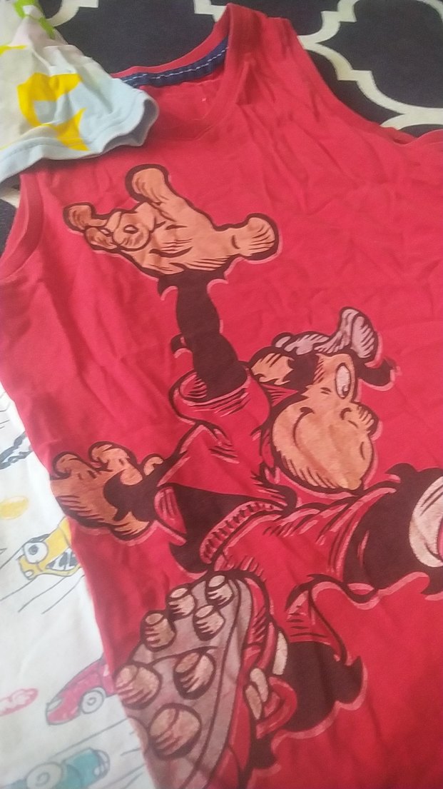 Çocuklar için renkli baskılı atlet seti - Görsel 3