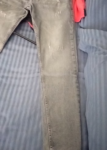 Diğer Gri Regular Fit Erkek Kot Pantolon