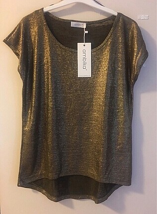 AMBICA GOLD SİMLİ BLUZ
