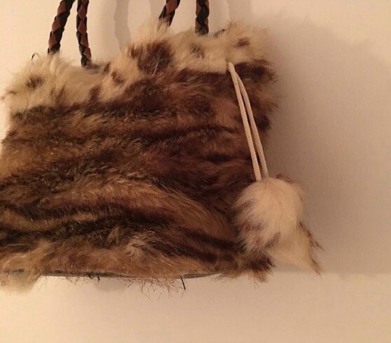Beden KAHVERENGİ LEOPAR PELUŞ ÇANTA