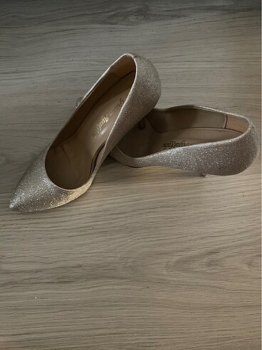38 Beden Simli topuklu boy: 9cm