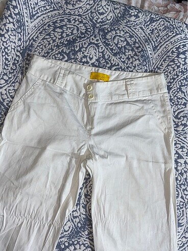 38 Beden Beyaz kumaş pantolon
