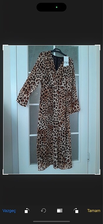 Orijinal Zara Leopar Elbise Sıfır