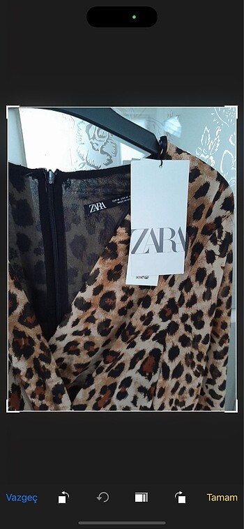 Zara Orijinal Zara Leopar Elbise Sıfır
