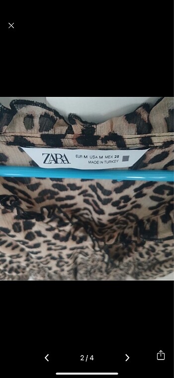 Zara Zara Leopar Elbise ????