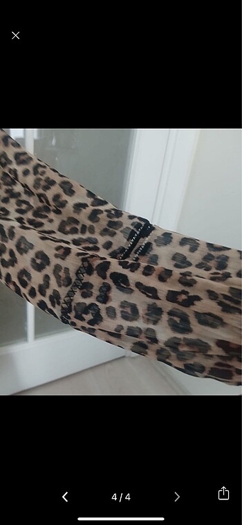 m Beden siyah Renk Zara Leopar Elbise ????