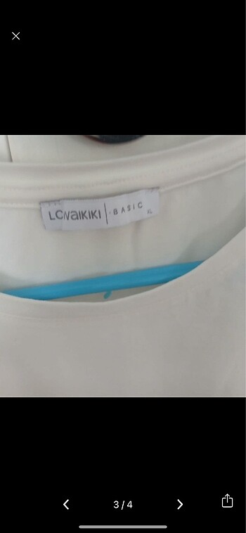 xl Beden LC Waikiki Ekru Tişört ????