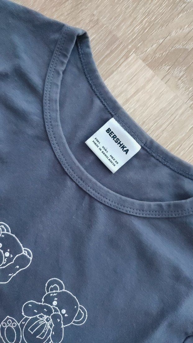 Bershka Baskılı Kısa Kollu Kadın Tişört - Görsel 2