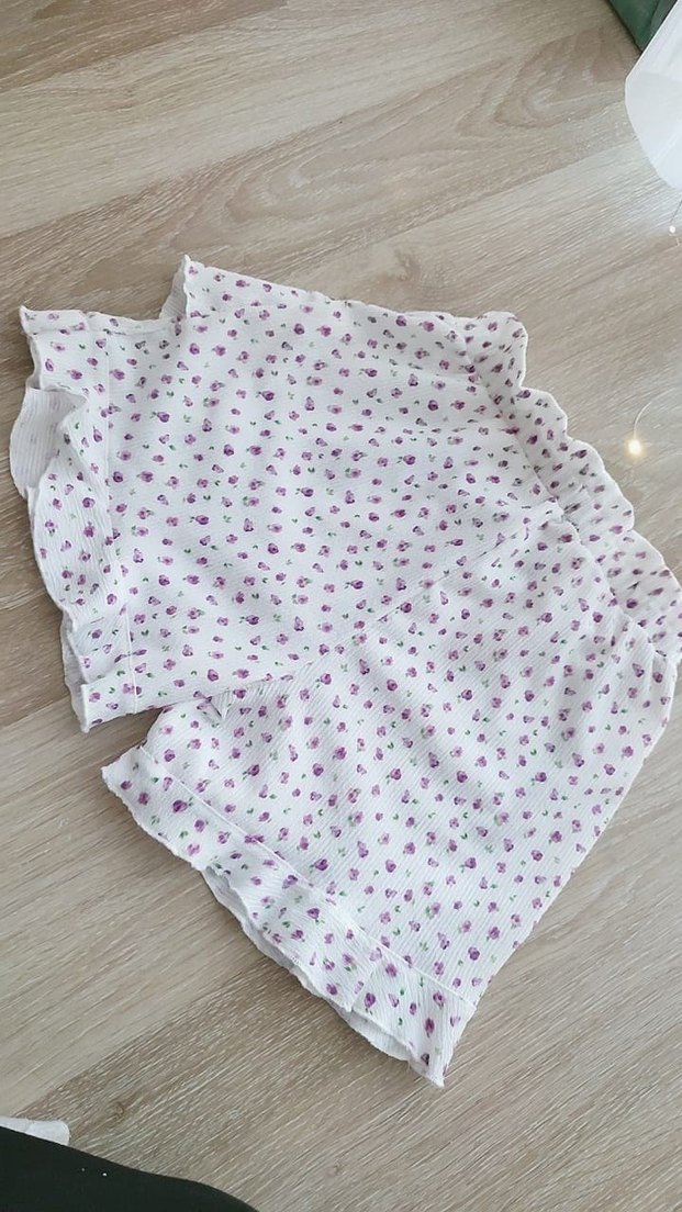 Bohem Mini Pamuklu Fırfırlı Etek - Görsel 2