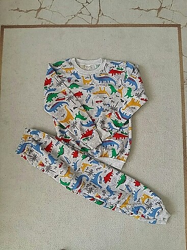 Çocuk pijama tk 4.yaş dinazor desenli 