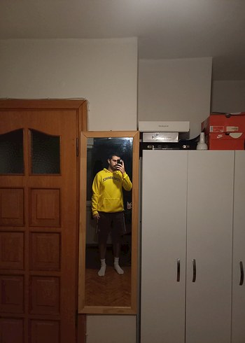 l Beden Sarı Kapüşonlu Fenerbahçe Sweatshirt