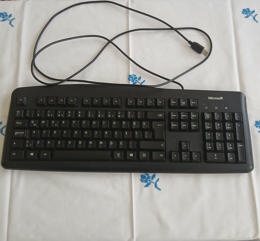 Microsoft Siyah Kablolu Klavye - Görsel 5