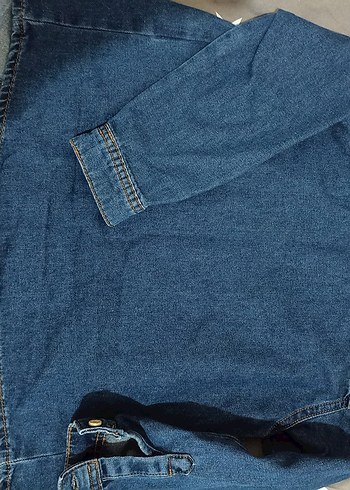 6 Yaş Beden mavi Renk Erkek Çocuk Bohem Denim Gömlek