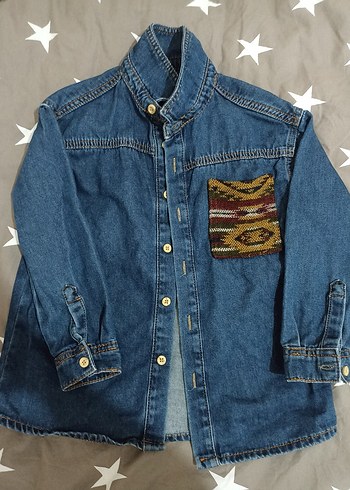 Erkek Çocuk Bohem Denim Gömlek